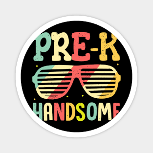 Pre-K Back to School Shirt First Day Handsome Boys 1st Gift Magnet